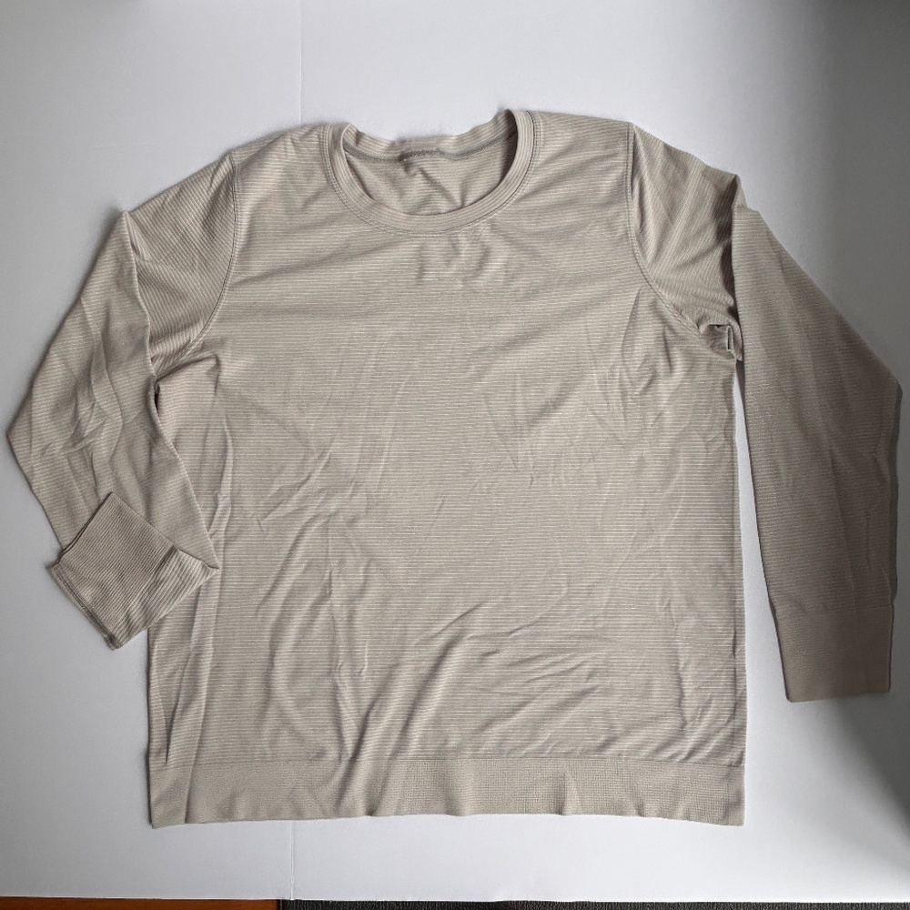 LULULEMON MEN'S LONG SLEEVE SHIRT - Micro Stripe Swiftly